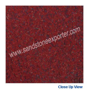 Jhansi Red Granite Close Up View