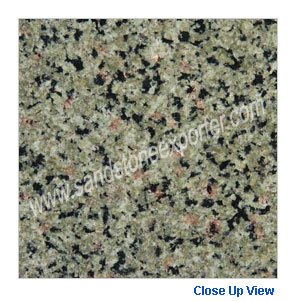 Mokalsar Green Granite Close Up View