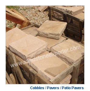 Cobbles of the size 20 X 20 X 3-5 cms