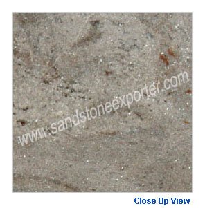 Silver Sparkle Granite Close Up View